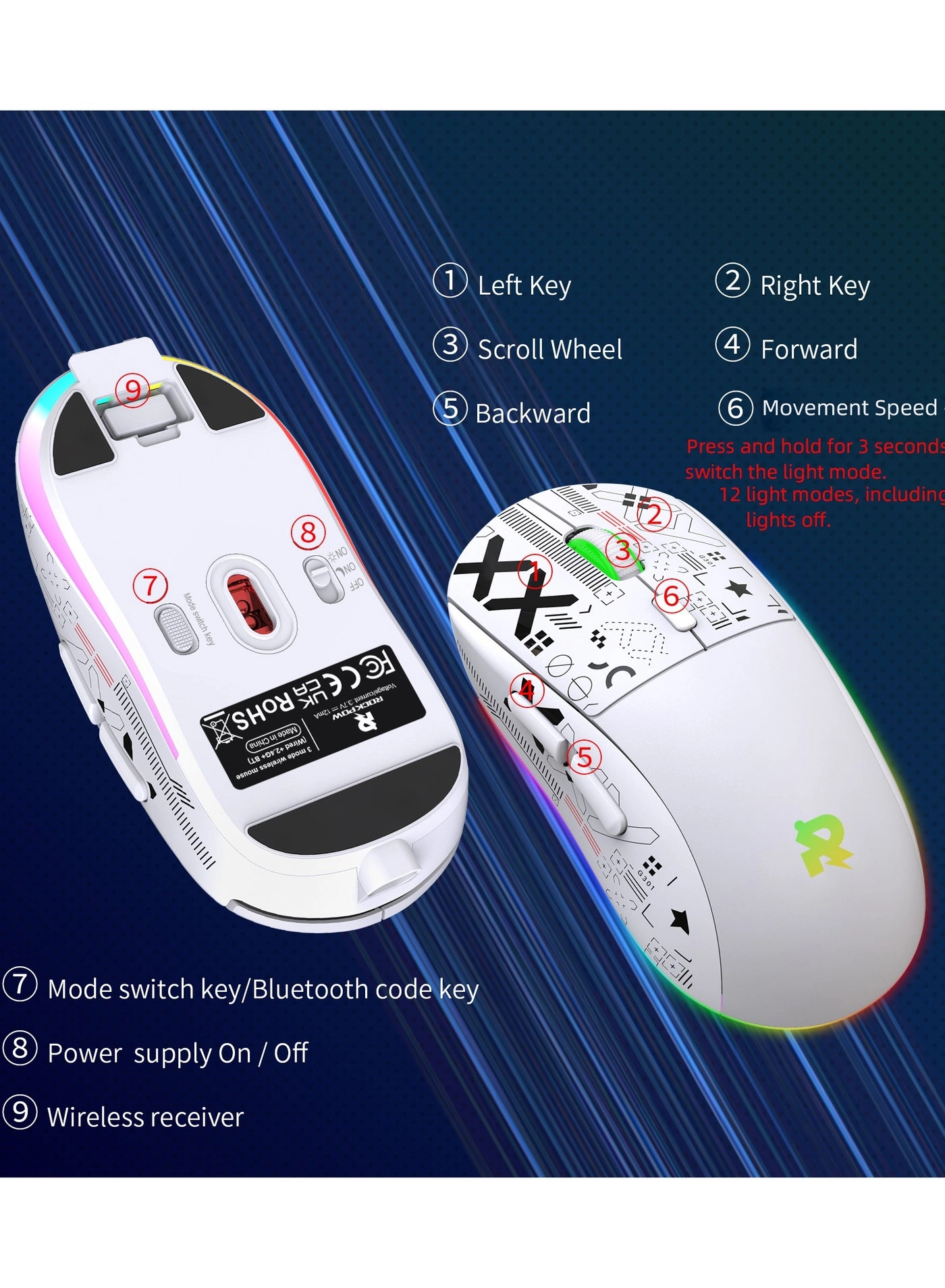 GM90 - Wired Wireless Bluetooth