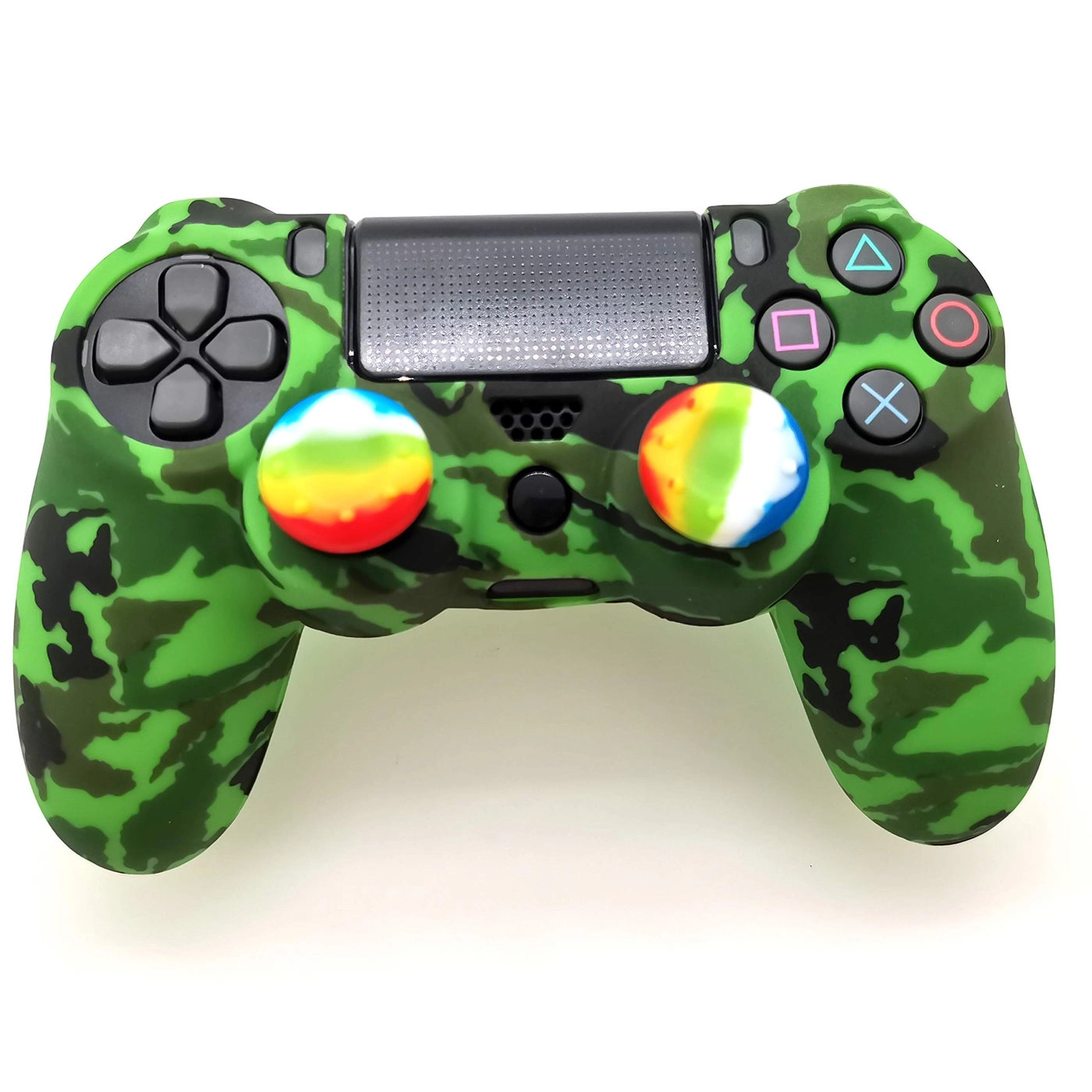 Silicone Skin Cover for Ps4 Controller - Green camouflag