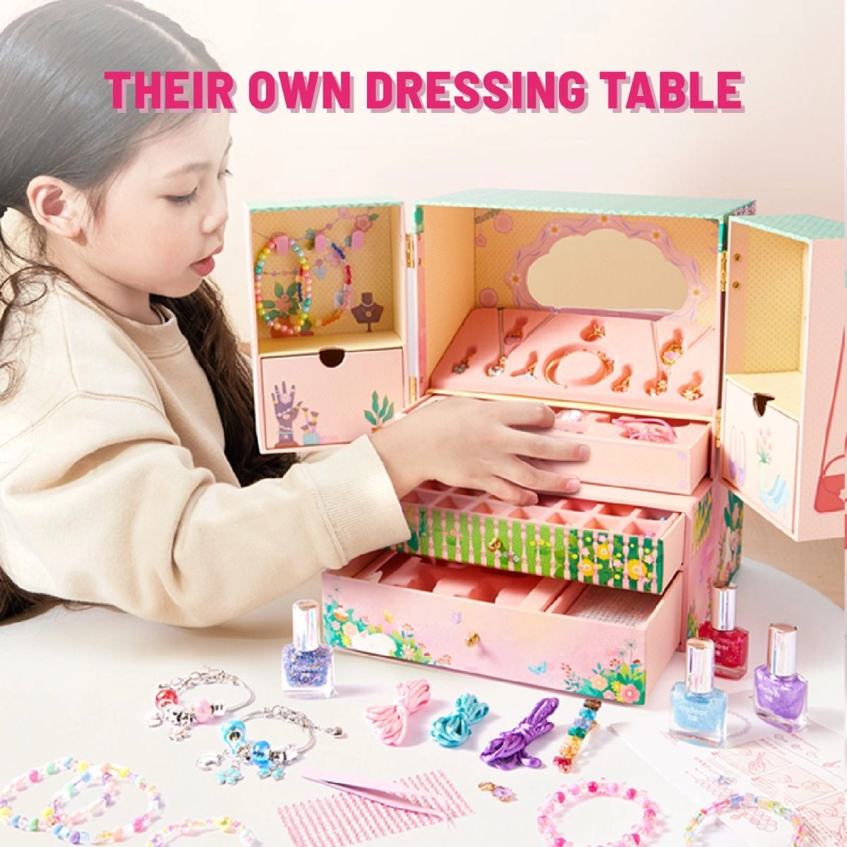 Jewelry Craft Kit - Over 1200 Pieces Multi Colour 8+