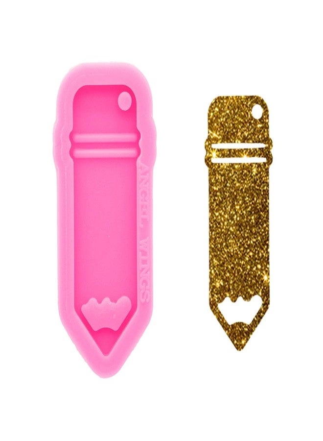 Angel Wings Pencil Shape Silicone Mold - Keychain Polymer Clay Epoxy Resin