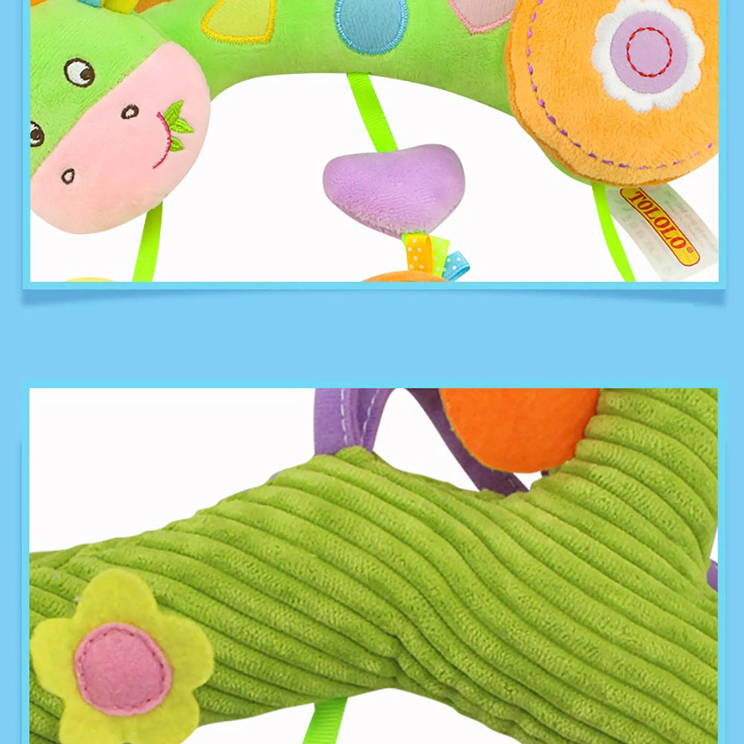 Baby Stroller Plush Hanging Mobile Rattle Toy - Suitable for 3 months and above