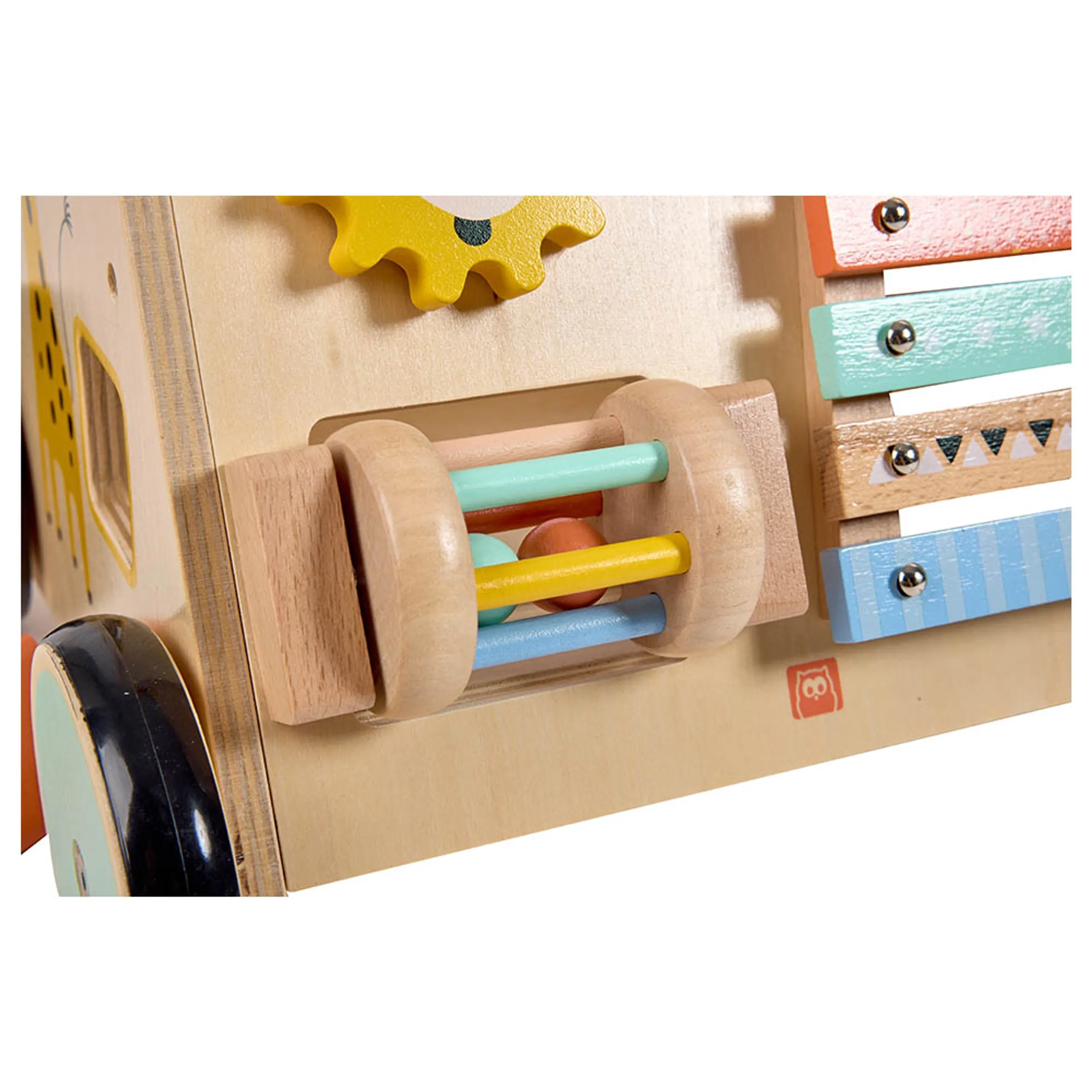 Safari Wooden Baby Activity Walker - 6 activities xylophone