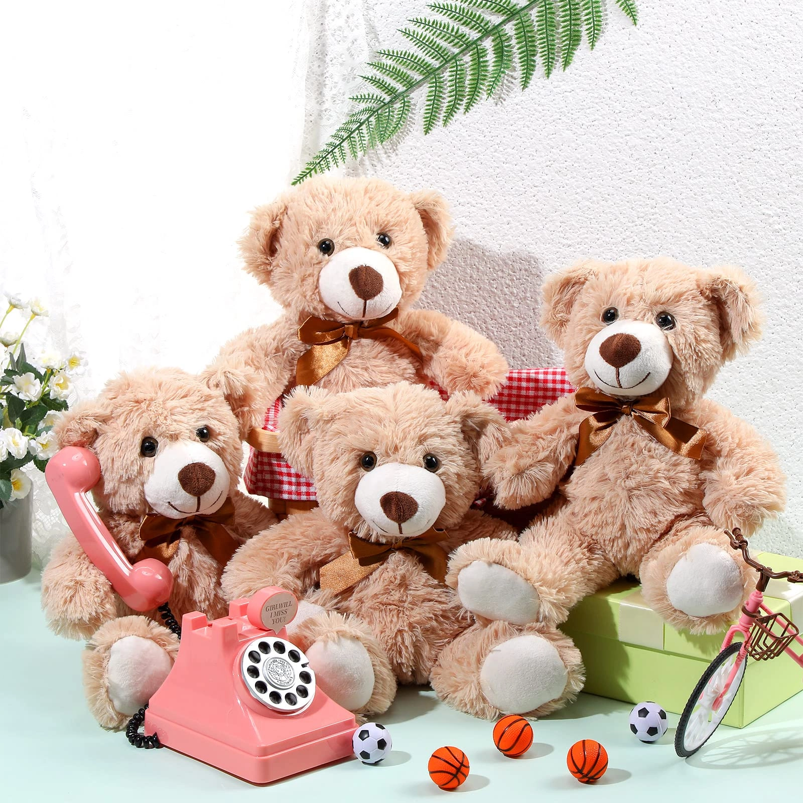 Teddy Bears - 35 cm 4 Pack