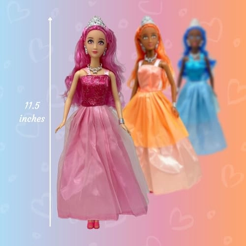 Belle of the Ball Princess Dolls - 11.5" Plastic Caucasian