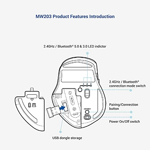 MW203 Multi-Device Silent Mouse - Wireless
