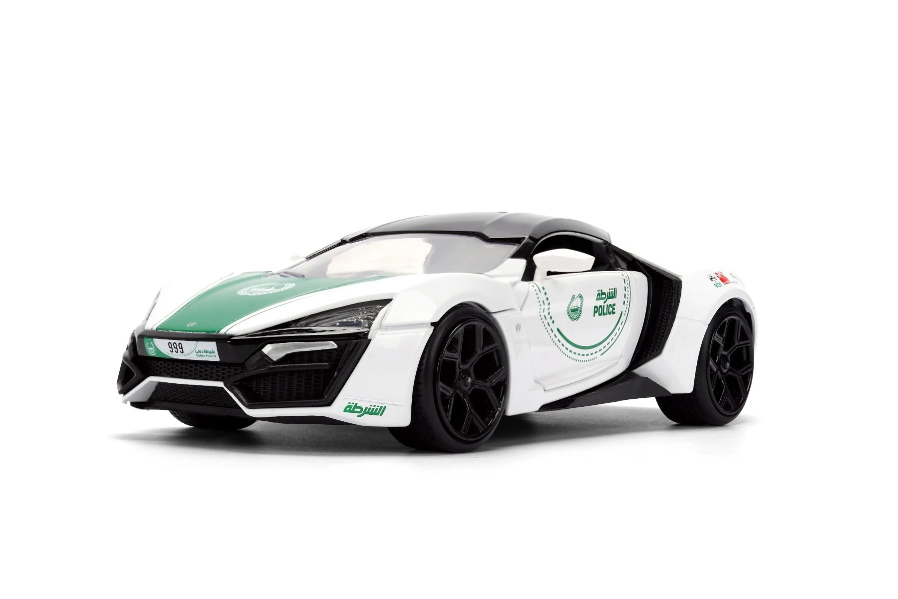 Dubai Police Lykan Hyper Sport - 1:24 Die-cast Metal