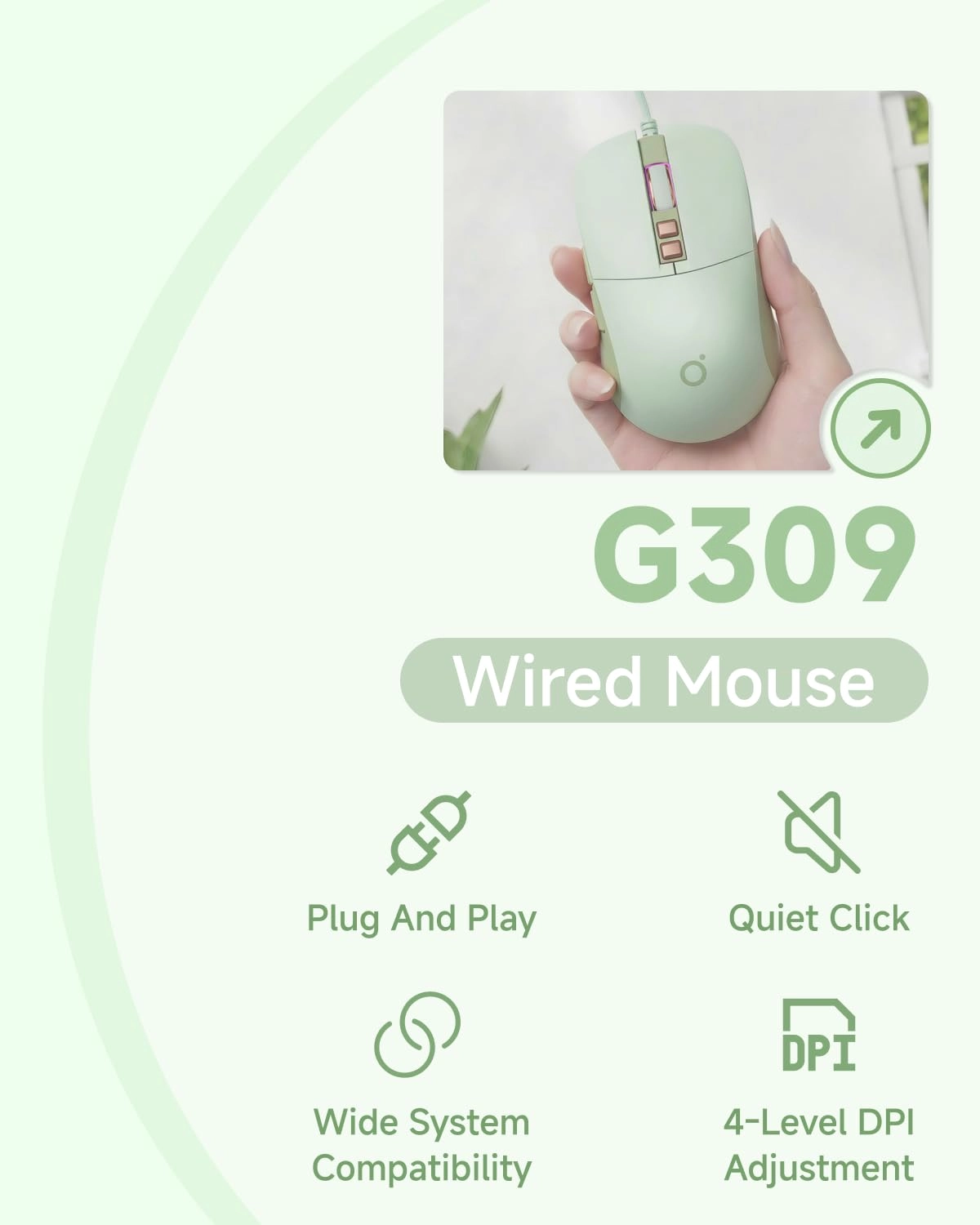 G309 Computer Mouse - Wireless