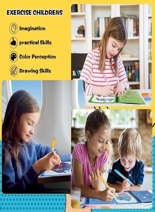 Reusable Magic Water Book - 12 Pcs Magic Pen