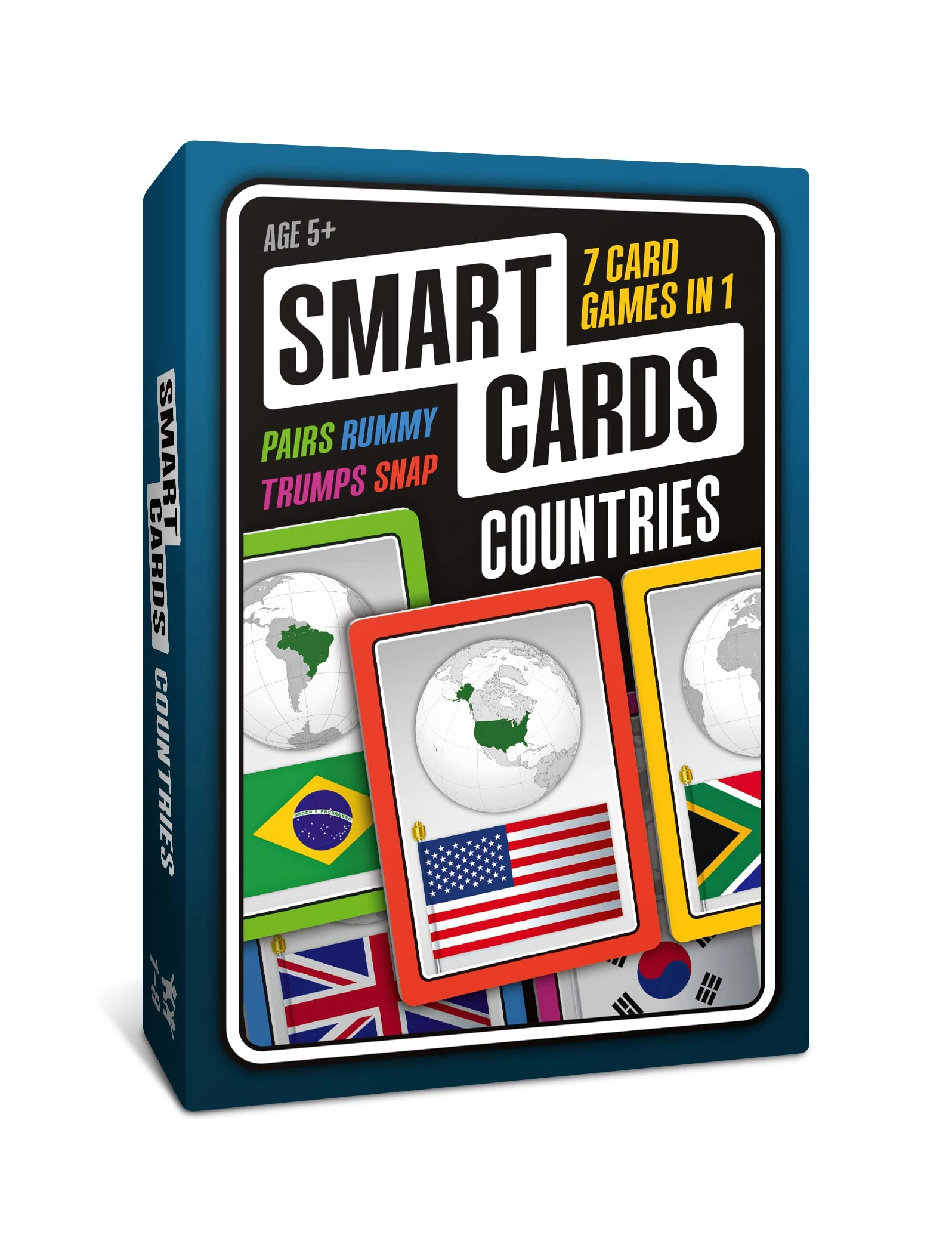 Poptacular 100 PICS Countries - 50 Cards 7-Games-in-1 - Card Game