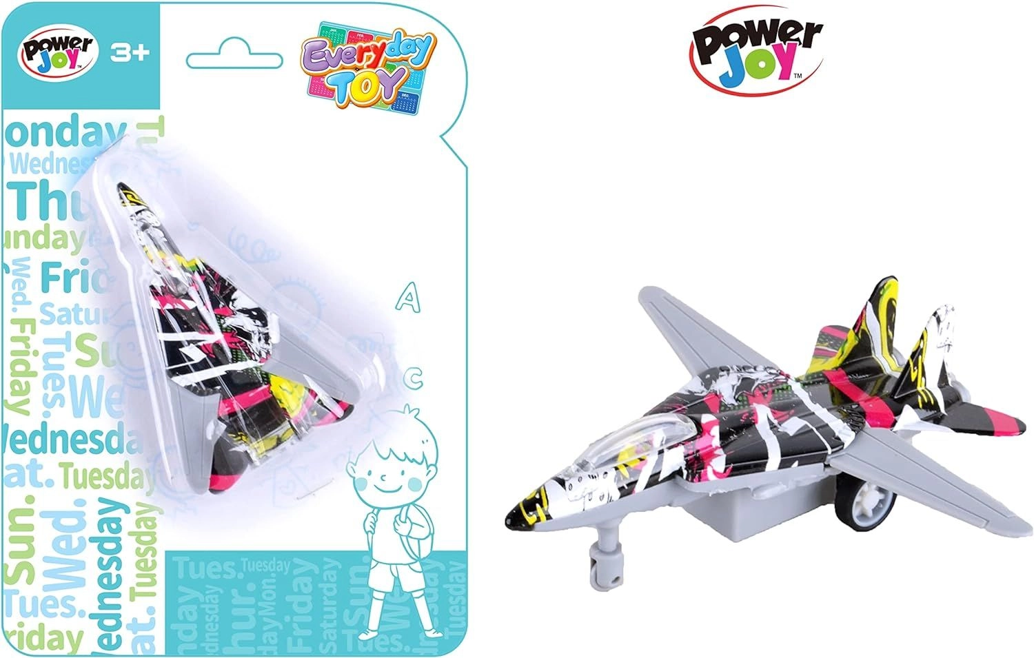 Everyday Pull Back Fighter Aircraft - 1pc