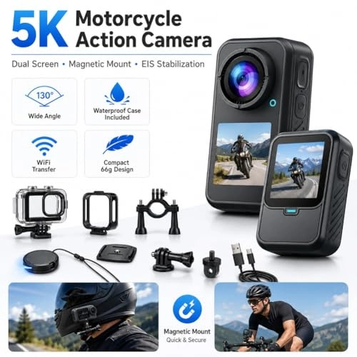 Motorcycle Camera - 128GB 5K