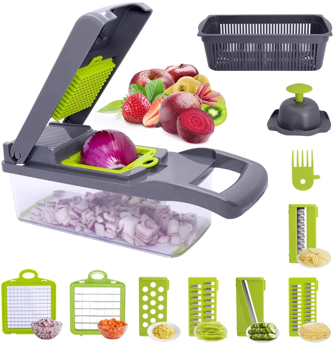 Vegetable Chopper - 7 in 1 with Container