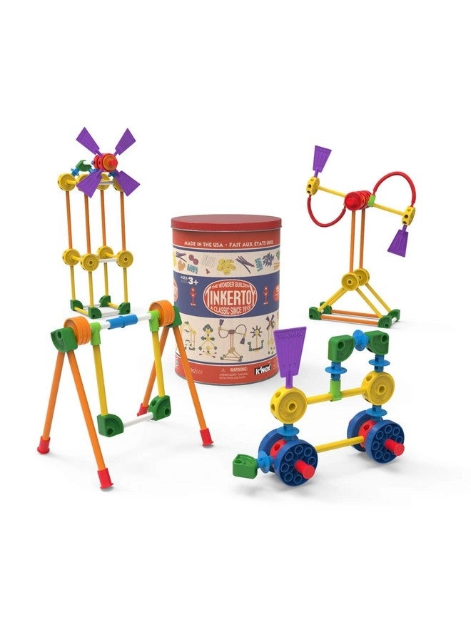 Tinkertoy Retro Building Tin - 100 pcs