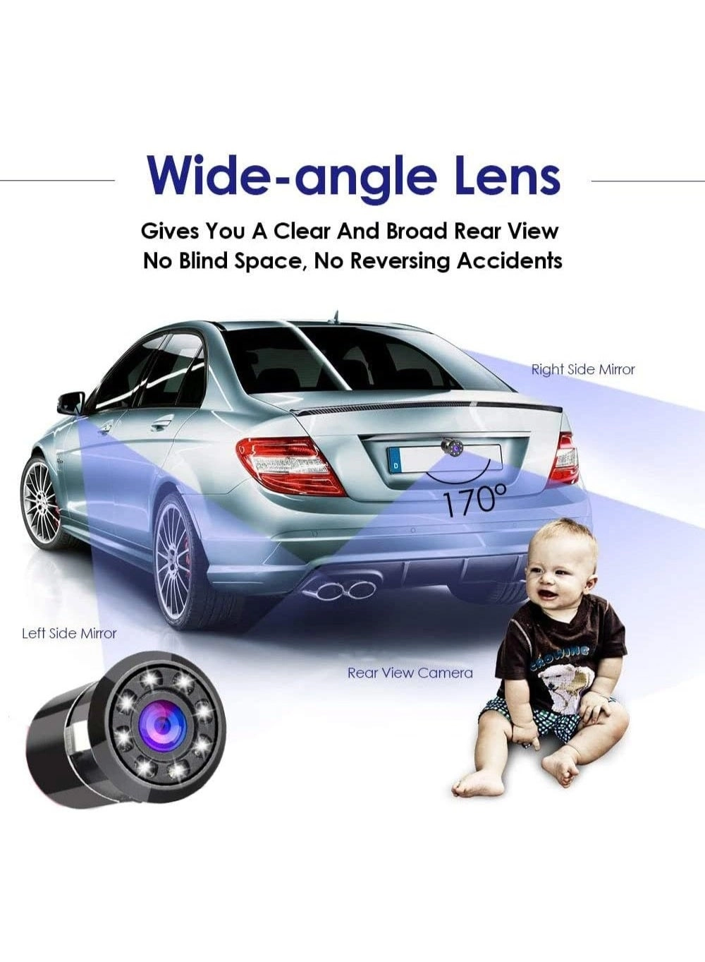 Reverse Car Parking Camera - Night Vision