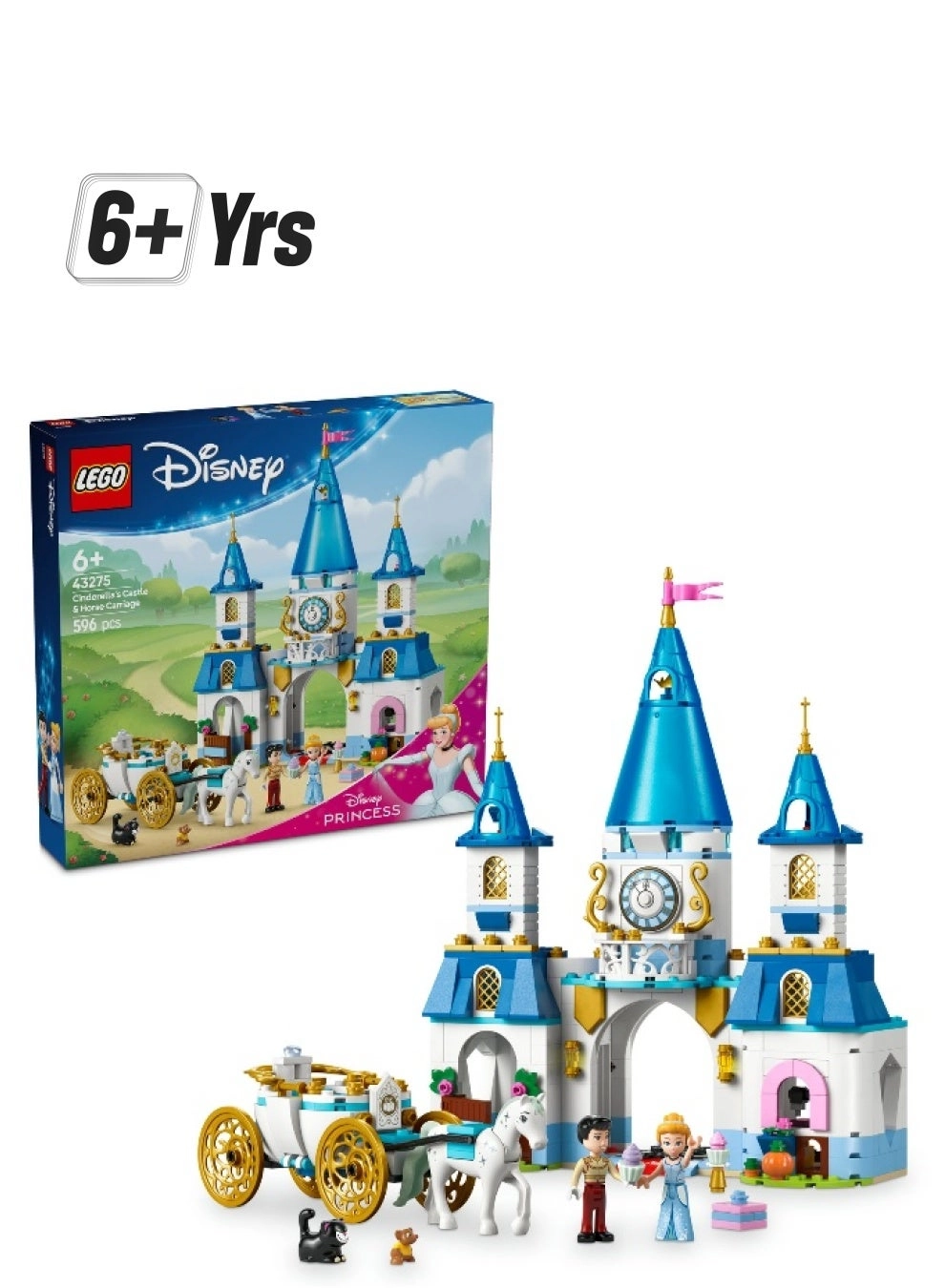 LEGO Disney Cinderella's Castle & Horse Carriage 43275