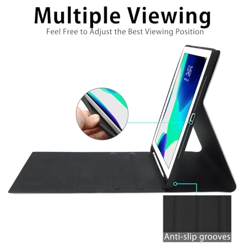 Keyboard Case with Pencil Holder for iPad 9th generation 10.2-inch