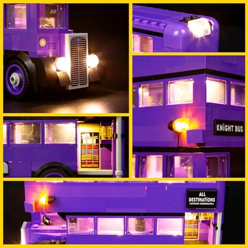 Light Kit for LEGO 76446 Knight Bus Adventure - Plastic Harry Potter 1