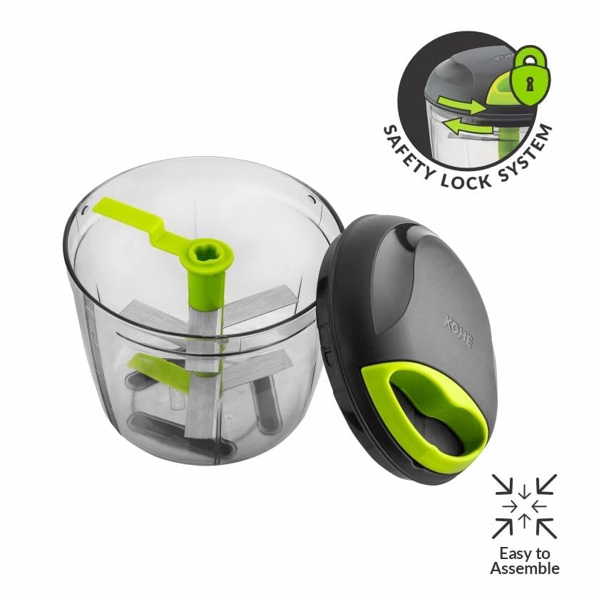 Manual Food Chopper - 900 ml 5 blades