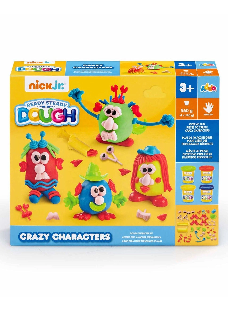 Nick Junior Crazy Characters Play Dough - 3+ years over 40 pieces