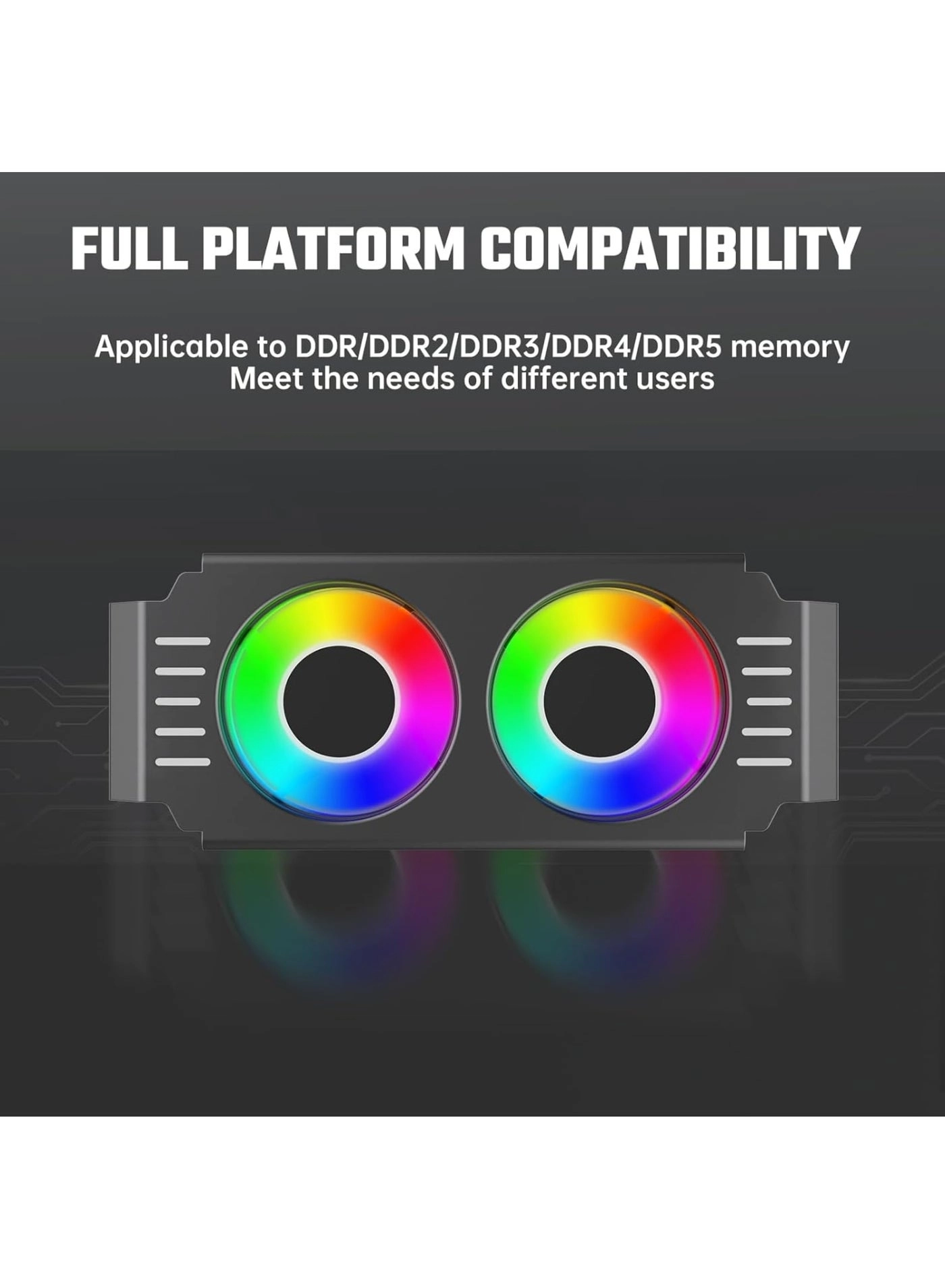 Memory RAM Cooling Fan - dual-fan 505010mm