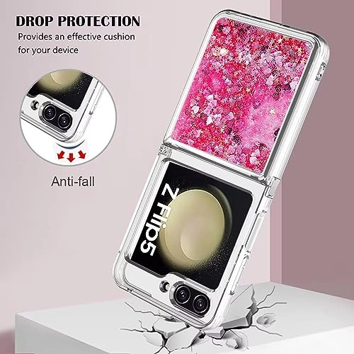 Sparkle Floating Liquid Case - Polyurethane Silicone for Samsung Galaxy Z Flip 5