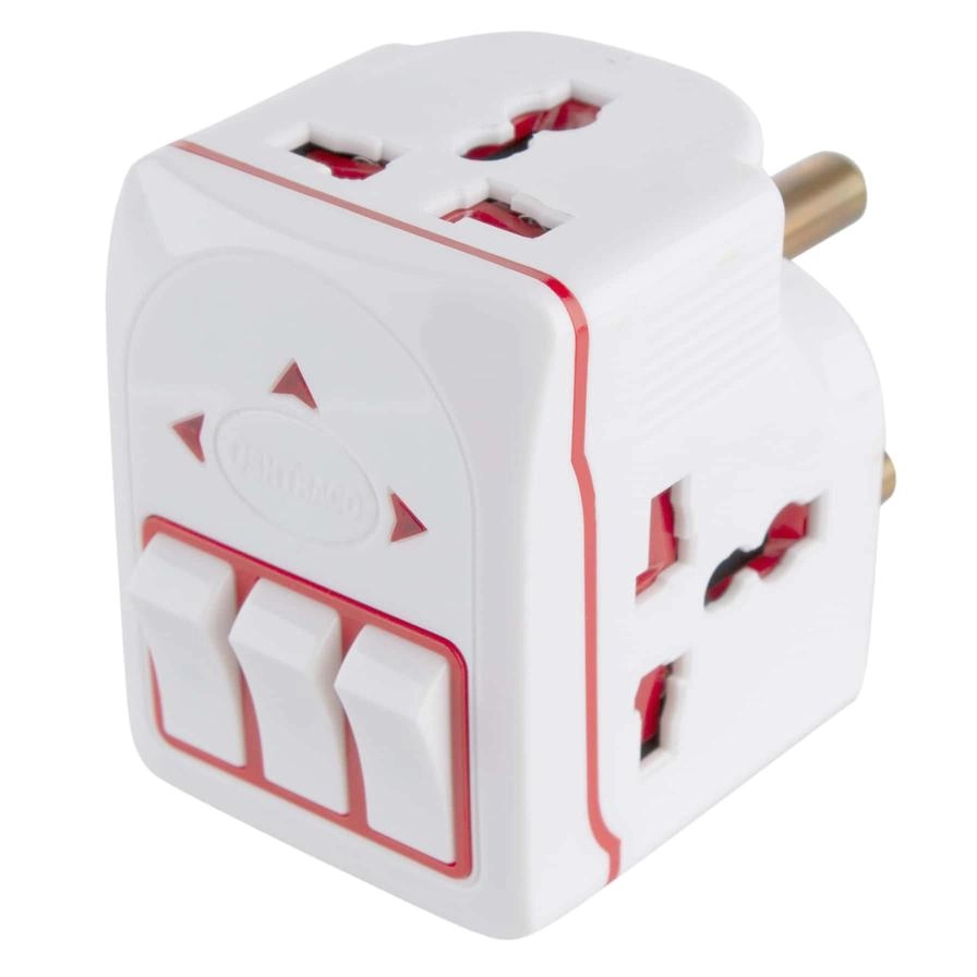 3-Way Universal Adaptor Plug - 15 Watt