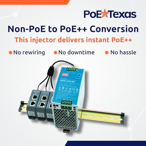 3-Port 10 Gigabit PoE++ Midspan Injector - 48V 240W