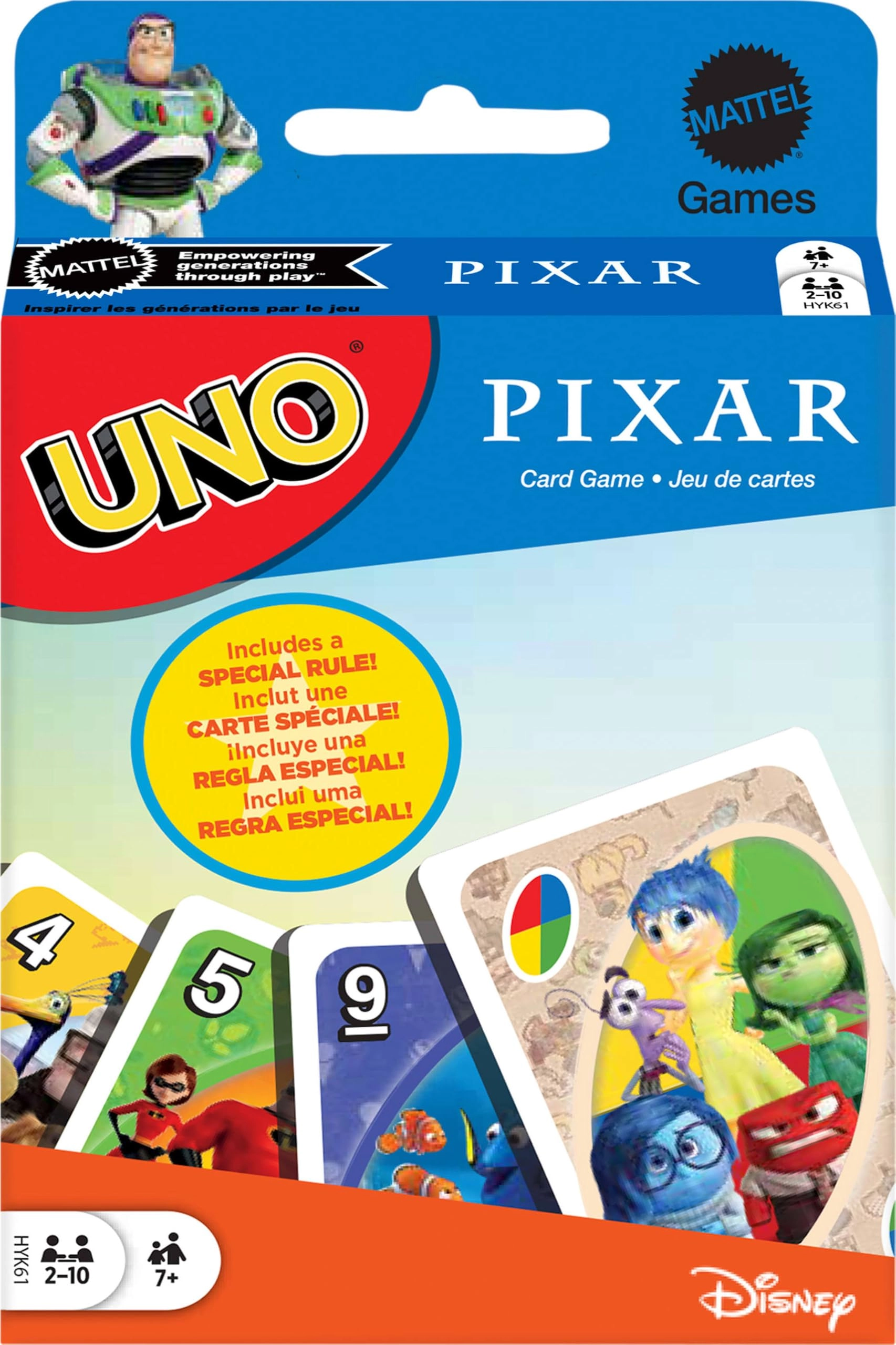 Mattel Games UNO Pixar - English 7 years and up