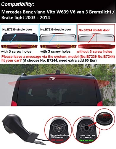 Brake Light Reversing Camera - 1280 x 720