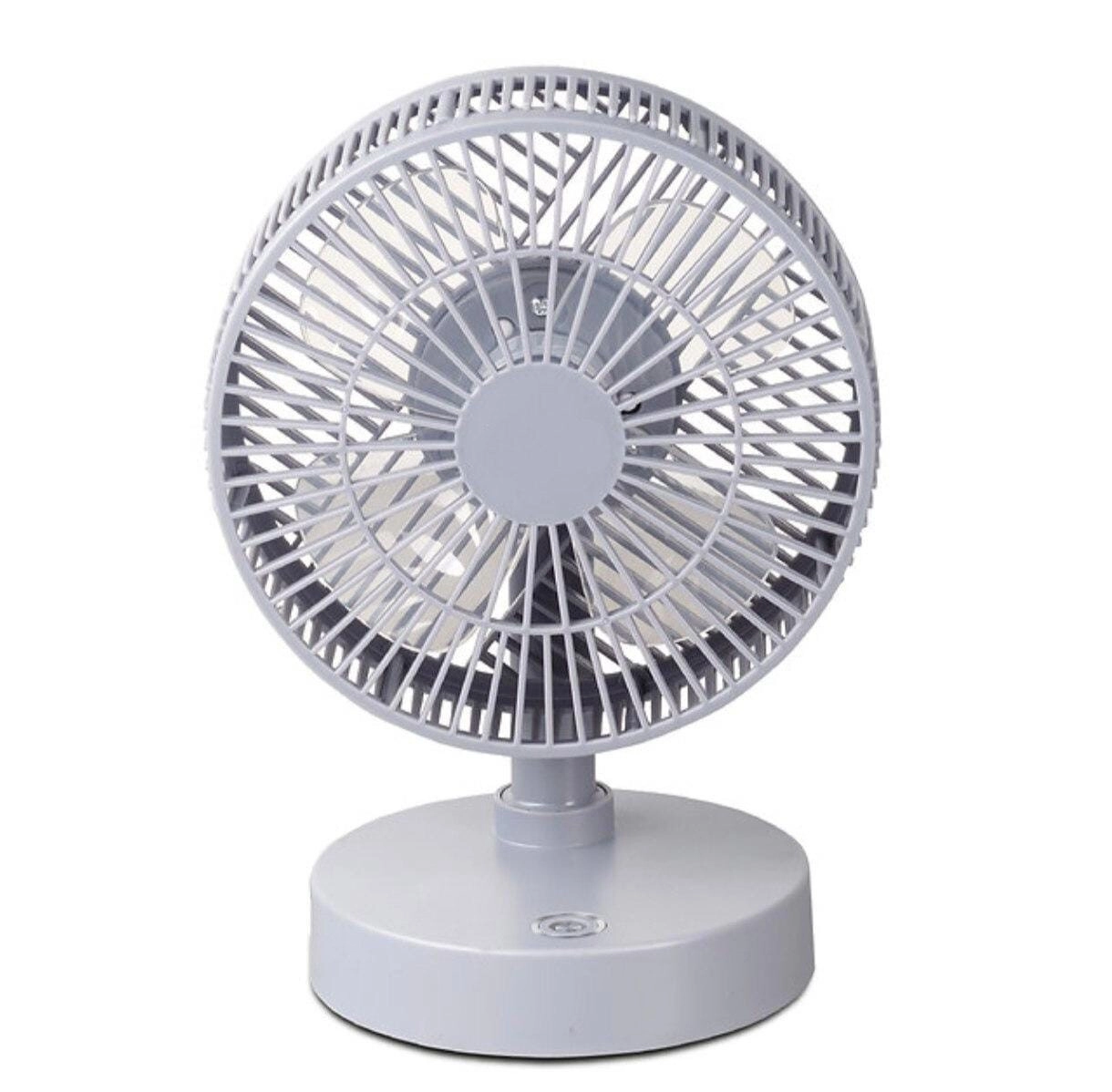 Silvonix Portable Table Fan - 3 Speed USB Rechargeable 5 Hours Working Time