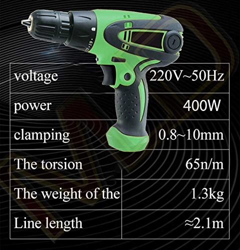 Electric Screwdriver - 10mm 400W 750 RPM Set