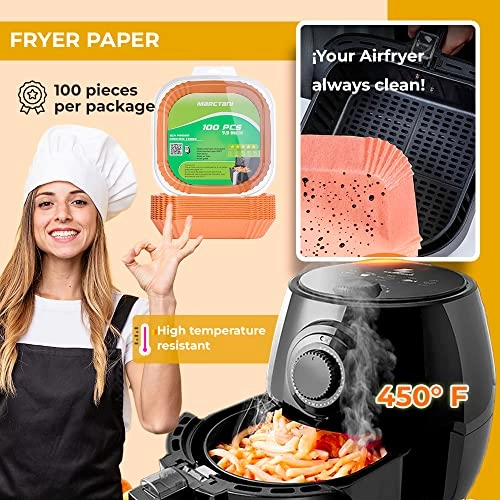 Air Fryer Paper - 100 Pieces