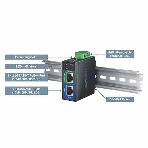 TI-IG219 - 95W 2 ports 802.3af/802.3at/802.3bt 2.5G