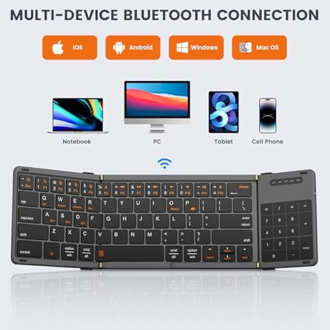 TRI-FOLD BLUETOOTH KEYBOARD - Wireless