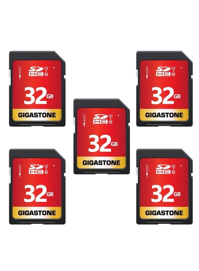 SD Card - 32GB 5-Pack + Mini Case