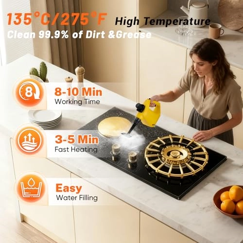 Handheld Steam Cleaner - 3 Bar 1100ml