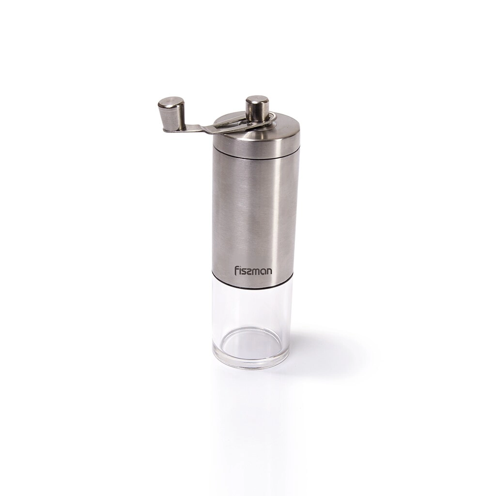 FISSMAN KITCHENWARE Manual Coffee Grinder - 18 cm Stainless Steel Ceramic Grinder