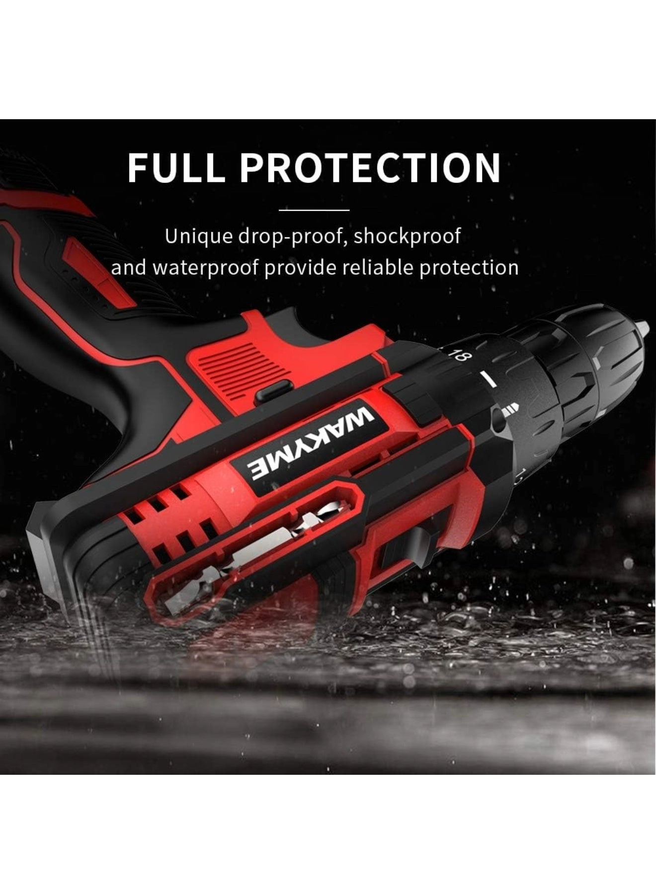 Cordless Drill Driver Kit - 1500 milliampere-hour 12 Volt