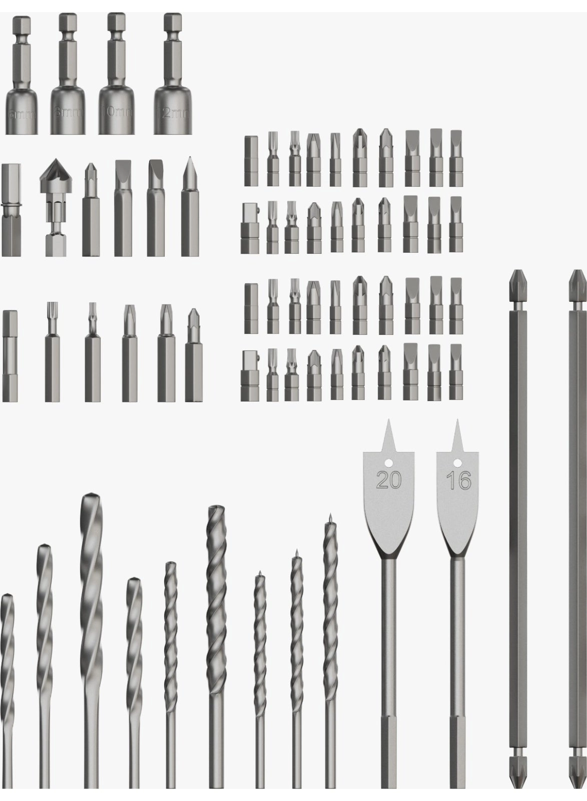 GD-12 Edge Pro - 21V/3.0Ah 300 W 69-piece bit set