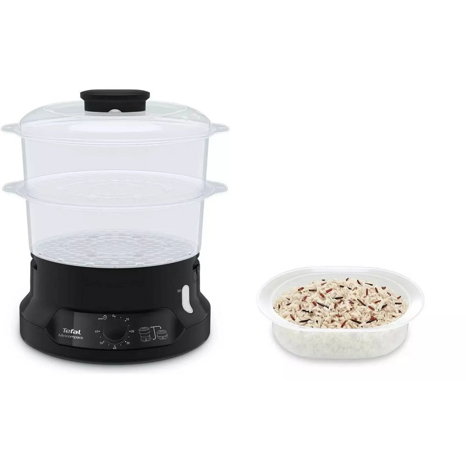 Mini Compact Food Steamer - 6 Liter Free Standing