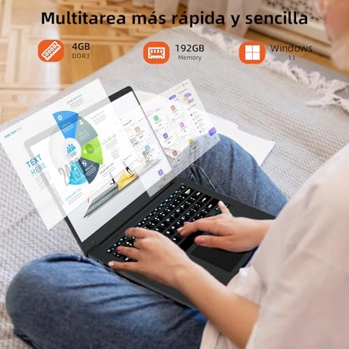 LeadBook T15 - 14.1'' Celeron 4 GB DDR3 192 GB SSD