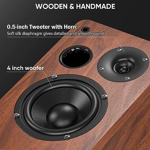 Bluetooth Bookshelf Speakers - pair 30W X 2