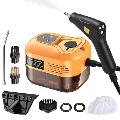Handheld Steam Cleaner - 1500W 3 Brush Heads