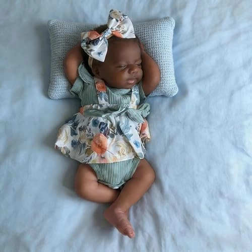 Reborn Baby Doll - 18 Inch Silicone Girl Sleeping Ages 3+