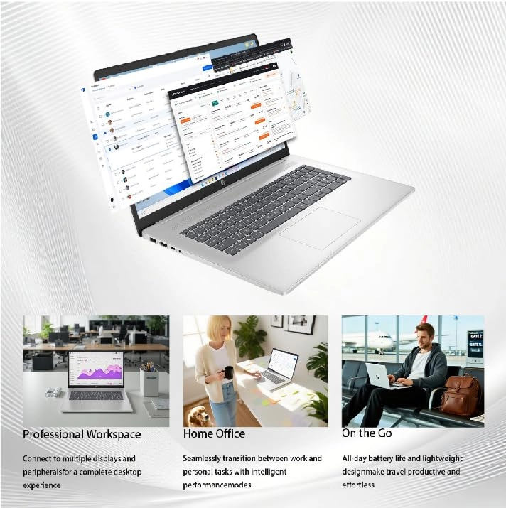 HP Laptop 17 - 17.3'' Ryzen 5-7430U 32GB DDR4 1TB SSD