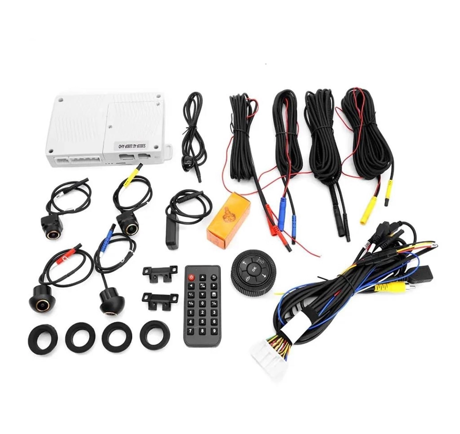 HJGJ 360 View Car Camera Control Box - 4 Way 4 Cameras