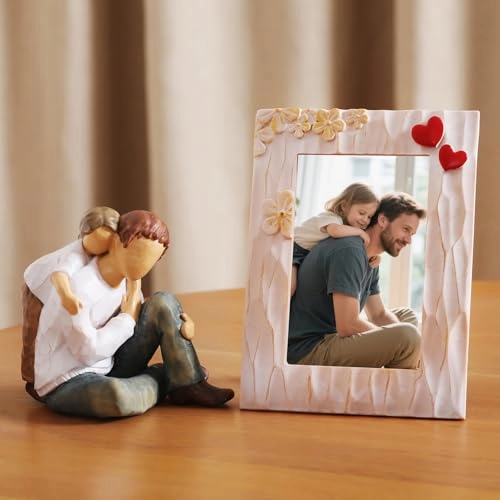 Father Daughter Figurine - Resin
