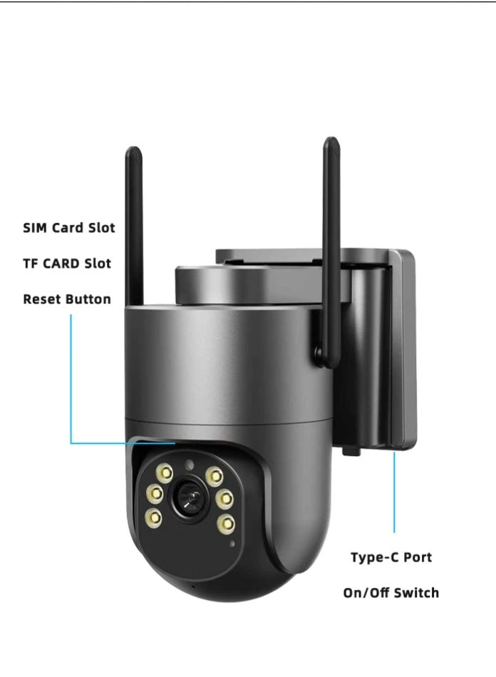 Solar 4G Dual-Lens Security Camera
