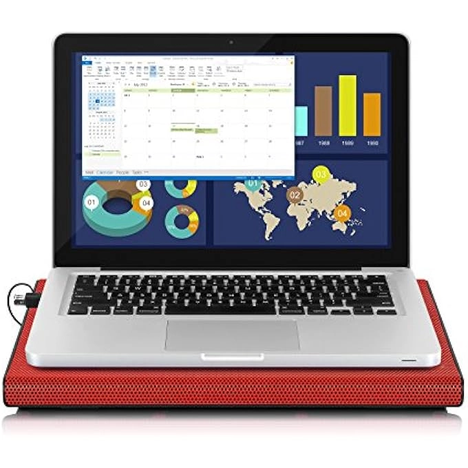 LAPTOP COOLING PAD - 12-17 INCH 6 QUIET FANS