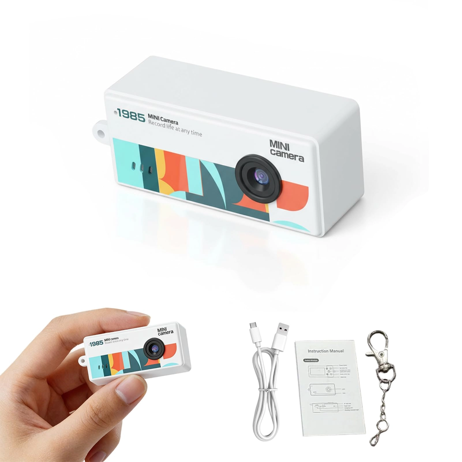 YUEHISY Small Digital Camera Keychain